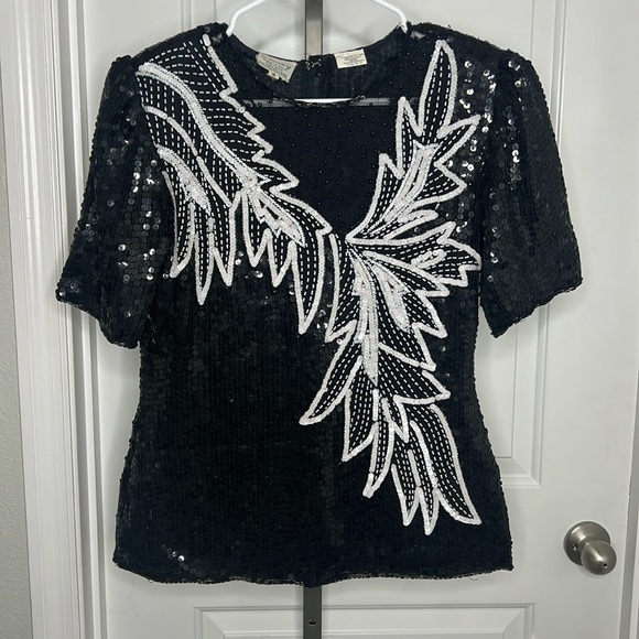 Sténay Vintage Sequin Beaded Blouse - Picture 1 of 6